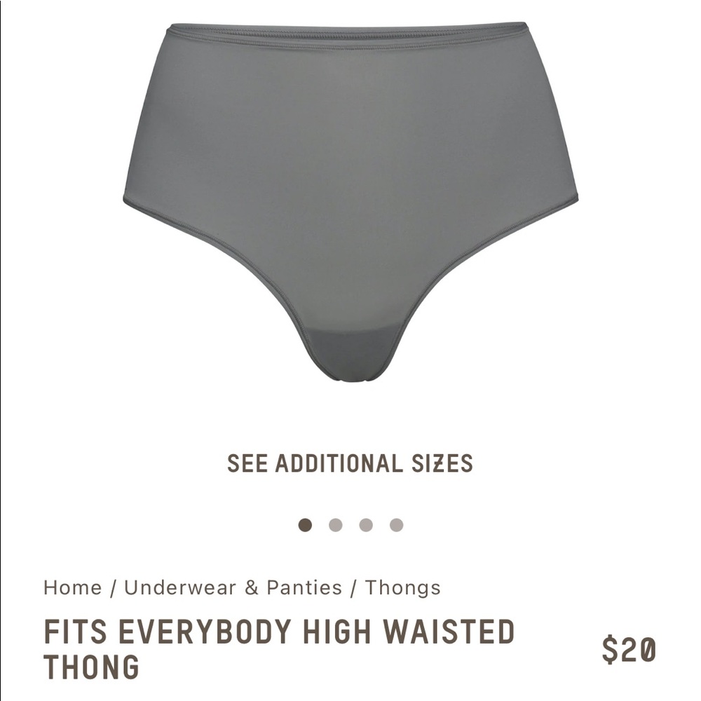 NWT* SKIMS FITS EVERYBODY HIGH WAISTED THONG